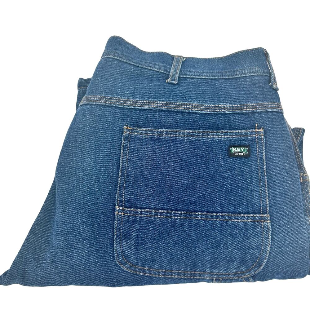 Key Carpenter Jeans Mens 40x32 (38x30 ACTUAL) Blue Denim‎ Classic
